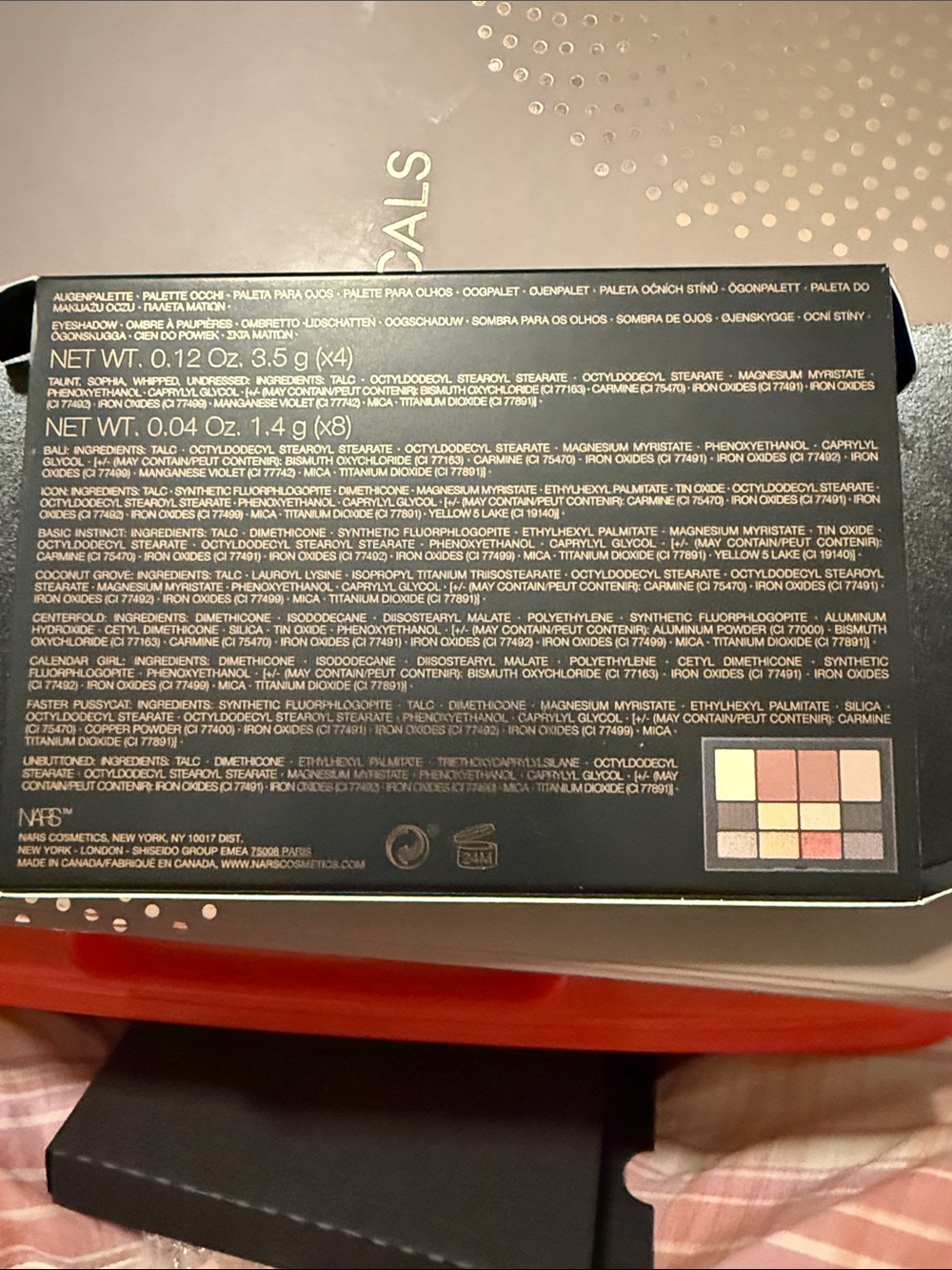 NARS Neutral Eyeshadow Palette — Beige, Brown & Gold Tones - Picture 4 of 6